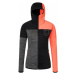 Rock Experience Kobra FZ Woman Fleece Caviar/Fiery Coral/Grey Melange Outdoorová mikina