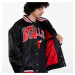 Bomber New Era Chicago Bulls NBA Applique Satin Bomber Jacket UNISEX Black/ Front Door Red