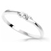Cutie Diamonds Minimalistický prsteň z bieleho zlata s briliantmi DZ6714-3053-00-X-2 61 mm