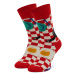 Happy Socks Ponožky Vysoké Unisex EBI01-4300 Červená