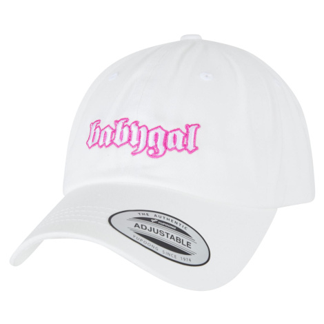 Little girl dad hat white mister tee