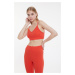 Trendyol Orange Camisole Knitted Pajamas Set