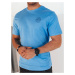 Men's T-shirt with light blue Dstreet print