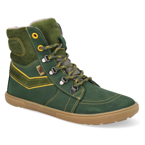 Barefoot zimné topánky Koel - Derek Hydro warm zelená