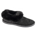 Čierne dámske šľapky s kožúškom Skechers Cozy Campfire - Winter Nights 169012-BBK