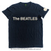 The Beatles tričko Logo & Apple Modrá