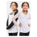 Girls' Contrasting Raglan Long Sleeves 2-Pack White/Pink+White/Black