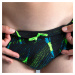 Chlapčenské slipové plavky 900 čierno-zelené