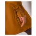 Blancheporte Jednofarebná tunika s čipkou a dlhými rukávmi karamelová
