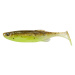 Savage gear gumová nástraha fat minnow t tail bulk green pearl yellow - 13 cm 20 g