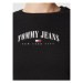 Tommy Jeans Blúzka Essential Logo DW0DW14911 Čierna Regular Fit