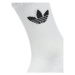 Adidas Súprava 3 párov vysokých ponožiek unisex Trefoil Cushion IJ5616 Biela