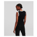 Sveter Karl Lagerfeld Knit Tank Top Black