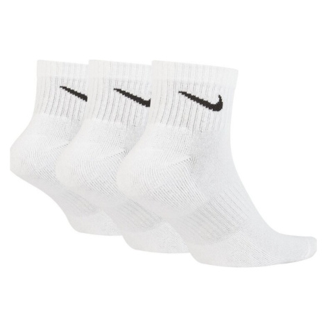 Nike  U NK EVERYDAY CUSH QTR 3P  Ponožky Biela