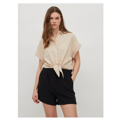 Beige Tie shirt VILA Mandy - Ladies