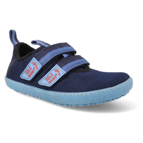 Barefoot tenisky Sole Runner - Puck 2 Navy/Sky Blue vegan tmavo modré