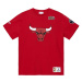 Mitchell & Ness NBA Chicago Bulls Team Origins S/S Tee - Pánske - Tričko Mitchell & Ness - Červe