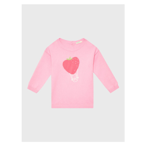 United Colors Of Benetton Sveter 1098B100K Ružová Regular Fit