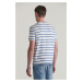 TRIČKO GANT STRIPED SS TSHIRT EGGSHELL