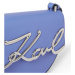 Kabelka Karl Lagerfeld K/Signature Sm Saddle Bag Modrá