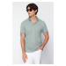 Trendyol Mint Regular/Normal Fit Polo Neck T-shirt