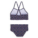 Dievčenské plavky COLOR KIDS Bikini W. Frills, AOP, dress blues