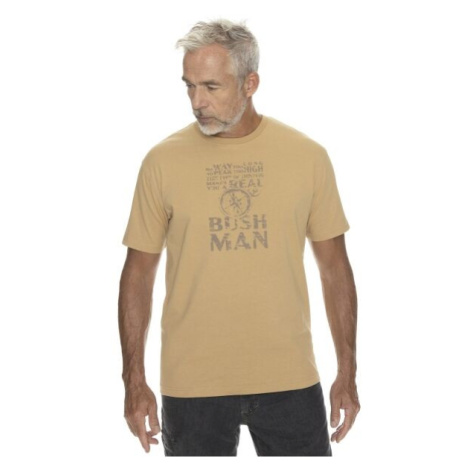 BUSHMAN NEALE Pánske tričko, hnedá, veľkosť