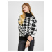 Black and white women's patterned sweater ORSAY - Women