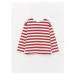 LC Waikiki Crew Neck Striped Long Sleeve Girl's T-Shirt