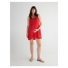 Reserved - Vzorované viskózové šaty - Červená