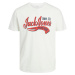 Jack&Jones Pánske tričko JJELOGO Standard Fit 12233594 Cloud Dancer M