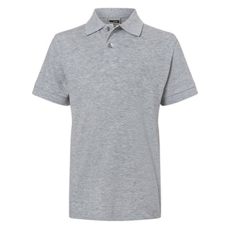 James&amp;Nicholson Detská polokošeľa JN070K Grey Heather