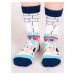 Yoclub Unisex's Cotton Socks Patterns Colors SK-54/UNI/028 Navy Blue