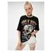 Koton Guns N Roses T-Shirt Oversize Licensed Crew Neck Short Sleeve Cotton