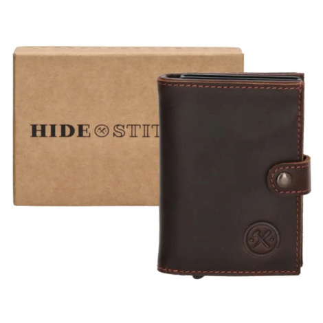 Tmavohnedá kožená peňaženka s RFID ochranou &quot;Protect&quot;