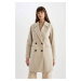 DEFACTO Windproof Oversize Wide Cut Double Breasted Buttoned Long Cashmere Coat A0922ax24wn