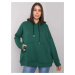 Zelená oversize mikina Josefina s klokaním vreckom -RV-BL-7163.87-green