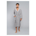 Long sleeve Mimas bathrobe - grey