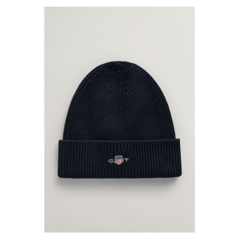 ČAPICA GANT SHIELD COTTON BEANIE EVENING BLUE