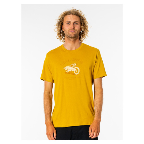 Žlté pánske tričko s potlačou Rip Curl