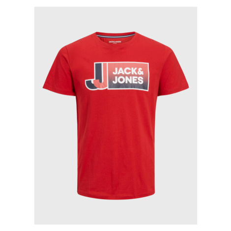 Jack&Jones Junior Tričko 12230828 Červená Standard Fit