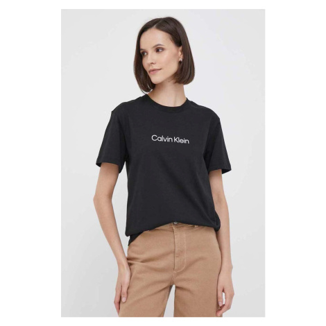 Bavlnené tričko Calvin Klein čierna farba,K20K205448