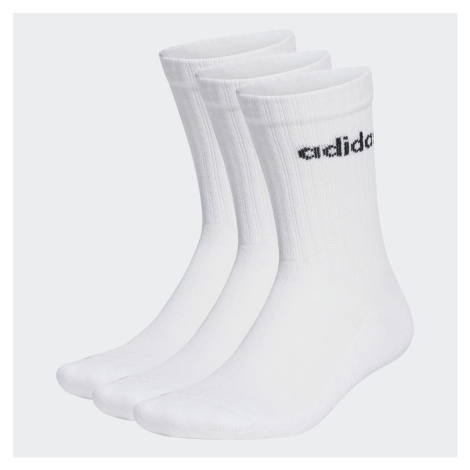 adidas Dosp. ponožky C LIN CREW 3P, 3 pá Farba: Biela