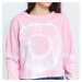 Mikina Urban Classics Ladies Tie Dye Cropped Crewneck Pink