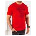 Men's red T-shirt with Dstreet print