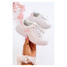 Kids Leather Sneakers Big Star - white/pink