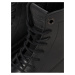 Čierne pánske kožené zimné členkové topánky Jack & Jones Shaun