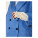 Marella Vlnený kabát Nubie 30161408 Modrá Relaxed Fit