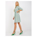Dámske šaty SK 508938.28X - FPrice zeleno-bílá