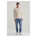 SVETER GANT COTTON TEXTURED C-NECK CREAM